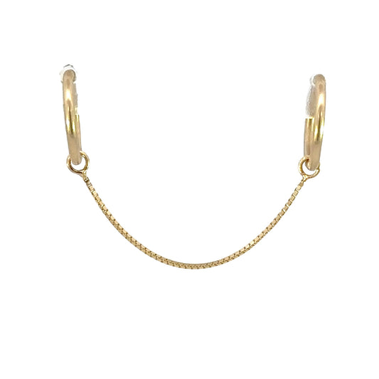 Box Chain .5mm - 14k Yellow Gold - Single Draping Chain