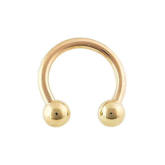 Gold Circular Barbell POST ONLY - Threaded