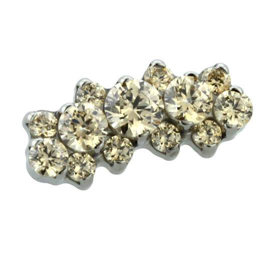 Suprium - Three Rows - Smaller Gems On Top & Bottom