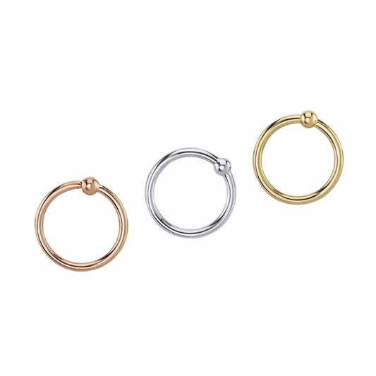 Fixed Bead Ring - Gold