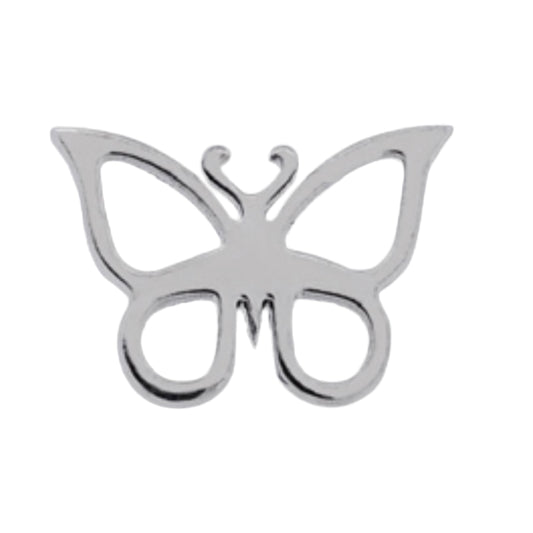 Butterfly - Titanium - Threadless