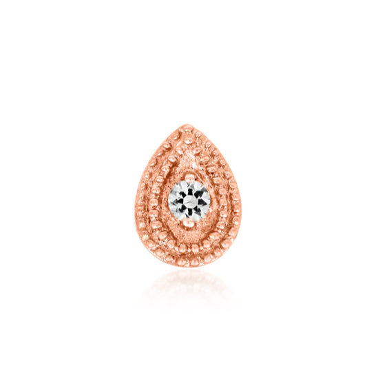 Double Milgrain Gem Pear