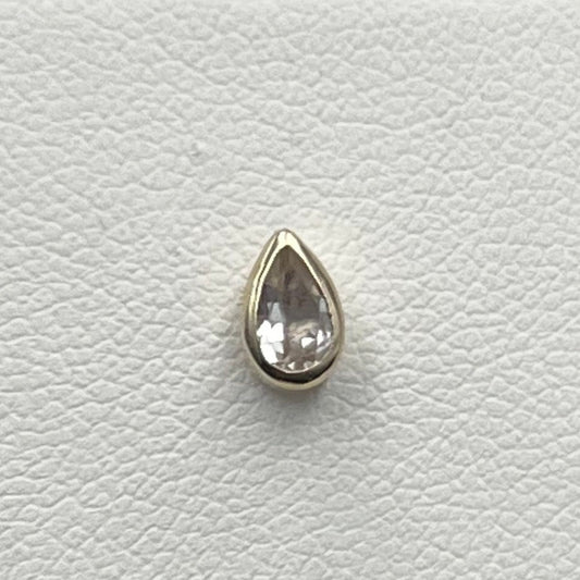 Bezel Set Pear Sunstone