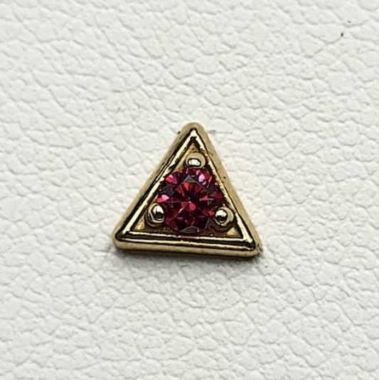 Triangle With Round Gem