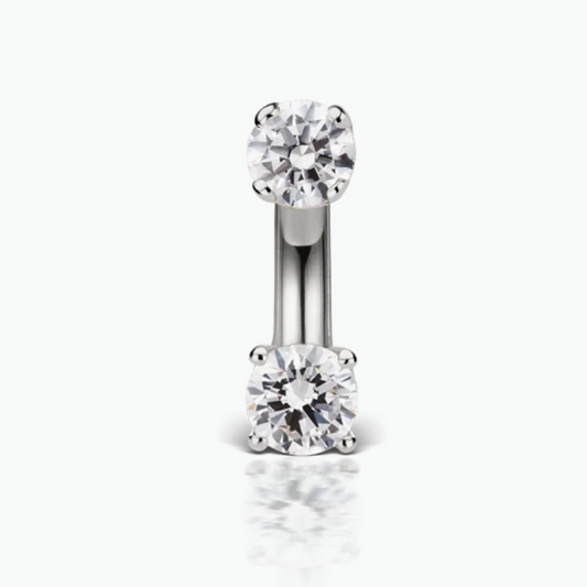Gold Prong Rook Curved Barbell