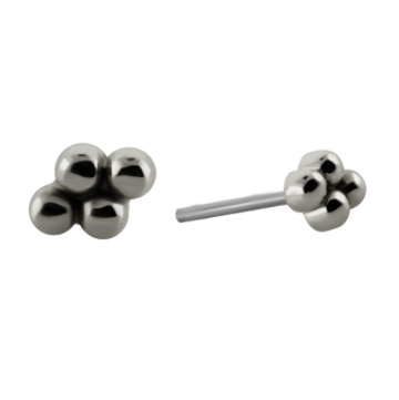 Quad / Four / 4 Bead Cluster - Threadless